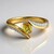 Anello in oro con Zaffiro Giallo del Queensland (Mark Tremonti)