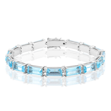 Bracelet en argent et Topaze bleu ciel