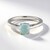 Anello in argento con Calcedonio Acqua