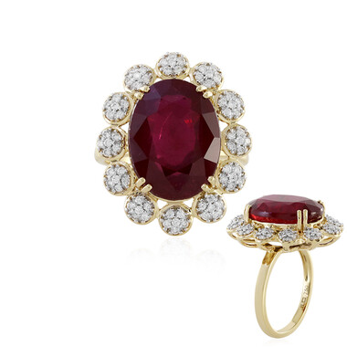 Gouden ring met een Madagaskar Robijn (D'vyere)