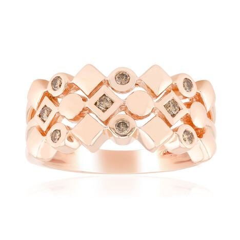 Anello in argento con Diamante Argyle Rose de France I1 (Annette)