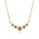 Collier en argent et Diamant champagne I2