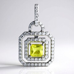 Ciondolo in argento con Sfene