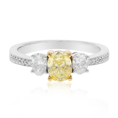 Gelber SI1 Diamant-Goldring (CIRARI)