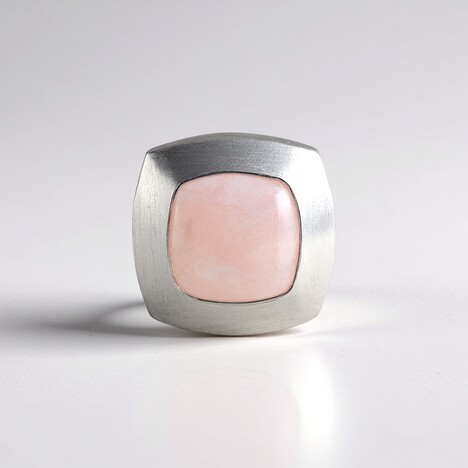 Ciondolo in argento con Morganite del Madagascar (MONOSONO COLLECTION)