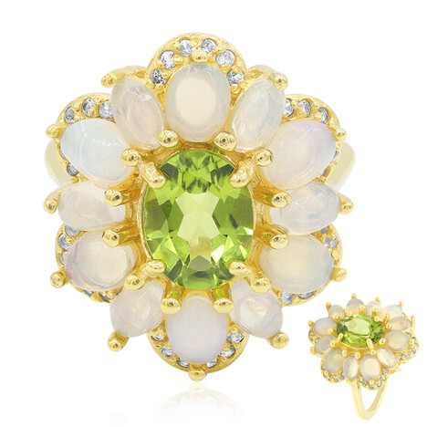 Anello in argento con Peridoto