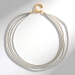 Collana in argento con Topazio Bianco