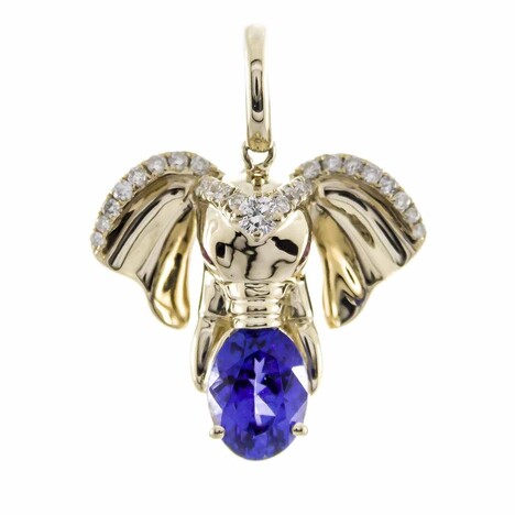 Pendentif en or et Tanzanite AAA (CIRARI)