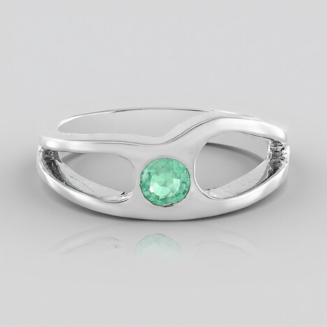 Anello in argento con Smeraldo Russo