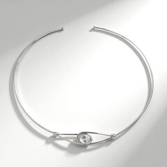 Collier en argent et Quartz blanc (TPC)