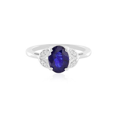 Blauer Madagaskar-Saphir-Silberring