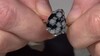 Anillo en plata con Obsidiana Copo de Nieve