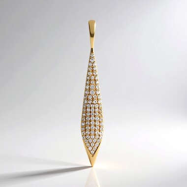 Colgante en oro con Zircón (de Melo Gold)