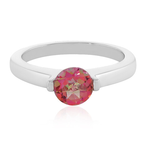 Lotusblüten-Topas-Silberring