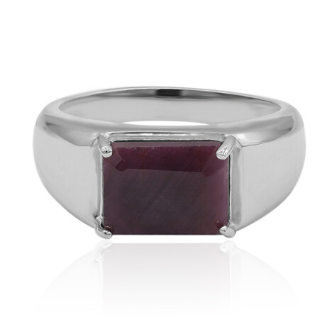 Bague en argent et Rubis