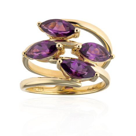 Magenta-Granat-Goldring (de Melo)