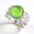 Anello in argento con Ambra Verde Colombiana (dagen)
