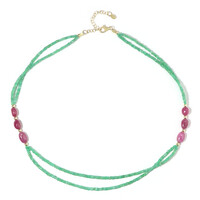 Collana in argento con Rubino del Madagascar (Riya)