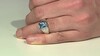Anillo en plata con Topacio de Marambaia (de Melo)
