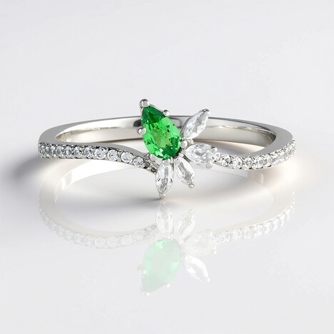 Anello in argento con Lemshuku Tsavorite