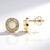 Orecchini in oro con Opale Bianco Brasiliano