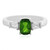 Anello in argento con Diopside Russo