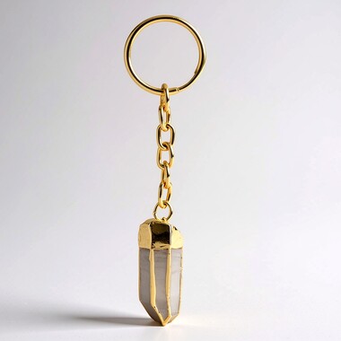 Accesorio en acero inoxidable con Cuarzo blanco