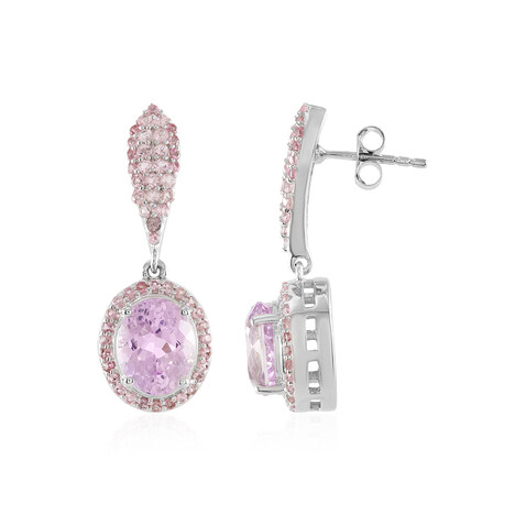 Boucles d'oreilles en argent et Kunzite (Adela Silber)