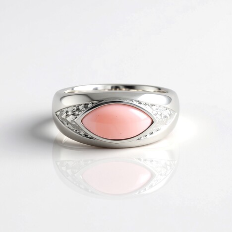 Anello in argento con Opale Rosa (de Melo Essence)