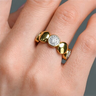 I3 (I) Diamant-Silberring