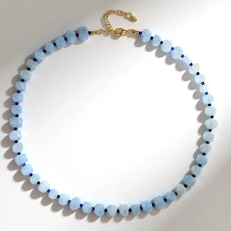 Collana in argento con Acquamarina Brasiliana