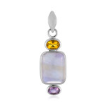 Ametrine Silver Pendant