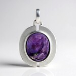 Ciondolo in argento con Charoite