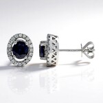 Orecchini in oro con Zaffiro Ceylon Blu (CIRARI)