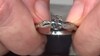 Zilveren ring met een tanzaniet