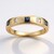 Anello in oro con Zaffiro Ceylon Blu (CIRARI)