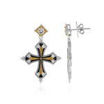 Orecchini in argento con Zircone (Dallas Prince Designs)