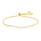 White Freshwater Pearl Silver Bracelet