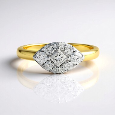 Anillo en oro con Diamante SI1 (G) (Annette)