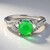 Anello in argento con Crisoprasio Imperiale