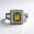Anello in argento con Zircone Giallo