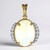 Ciondolo in oro con Opale di Welo (Adela Gold)