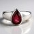 Anello in argento con Rubino del Madagascar
