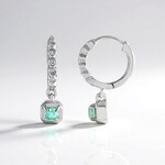 Orecchini in argento con Smeraldo Color Paraiba