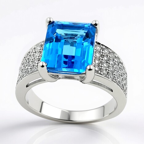 Anello in argento con Topazio Marambaia