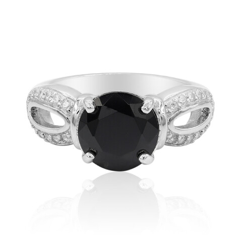 Anello in argento con Spinello Nero