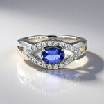 Anello in argento con Tanzanite