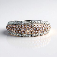 Anello in oro con Diamante Rosa I1 (CIRARI)