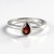 Bague en argent et Grenat du Mozambique