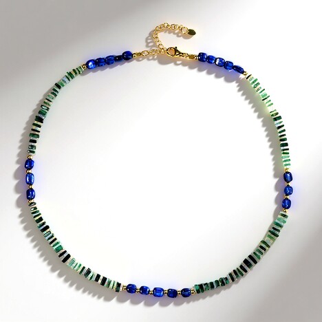 Collana in argento con Cianite del Nepal (Riya)